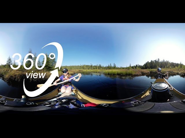 FAR NORTH ALGONQUIN CANOE TRIP - 360° VR VIDEO - DAY 1 & 2 - PADDLING / ERABLES LAKE CAMPSITE! (4K)