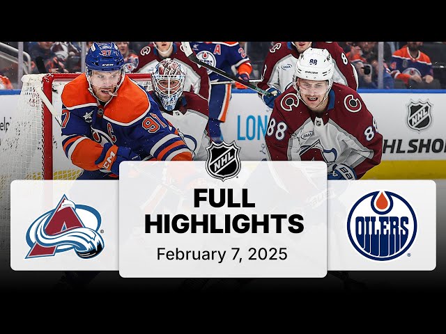 NHL Highlights | Avalanche vs. Oilers | February 07, 2025