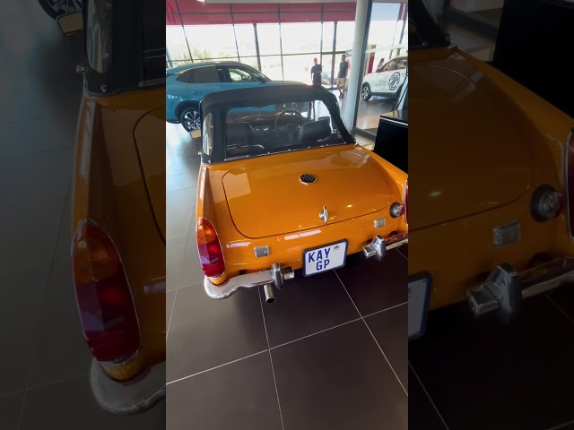 Beautiful classic MG Midget at MG Paarl, South Africa