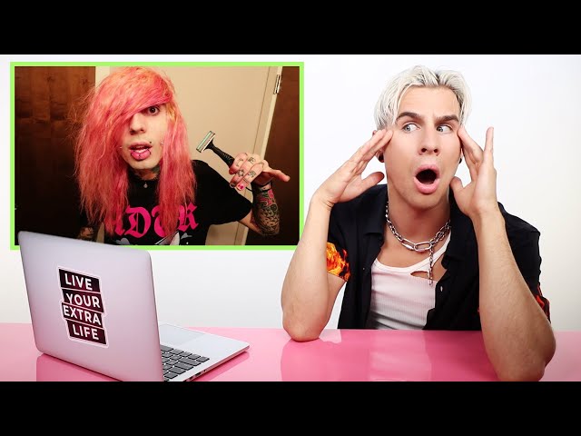 HAIRDRESSER REACTS TO EMO/SCENE HAIR TUTORIALS