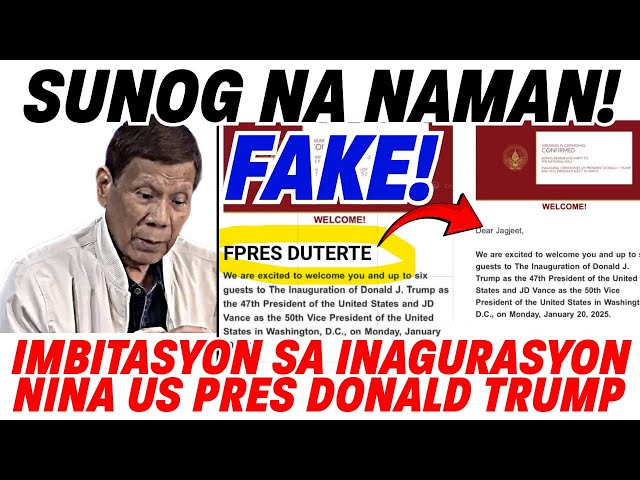 DDS HINDI PA NAKAKABANGON NASUNOG NA NAMAN SA INAGURASYON NI TRUMP