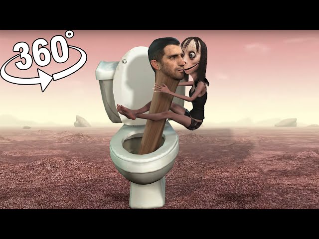 MOMO kiss SKIBIDI TOILET 360° VR