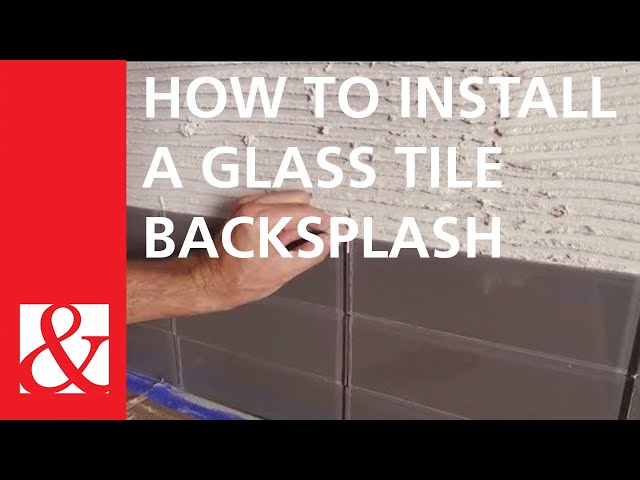 Quick & Easy Project: How To Install a Glass Tile Backsplash