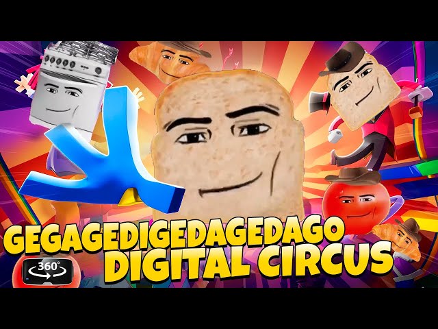 Gegagedigedagedago But THE AMAZING DIGITAL CIRCUS Theme 360º VR