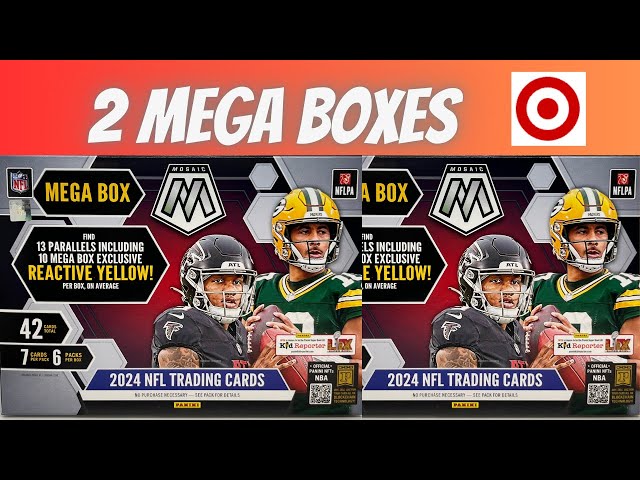 2024 Mosaic Football Mega Boxes  ** Target Yellow Parallels! **