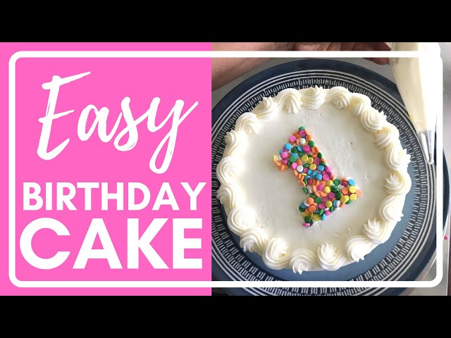 Decorate a Birthday Cake at Home- EASY!