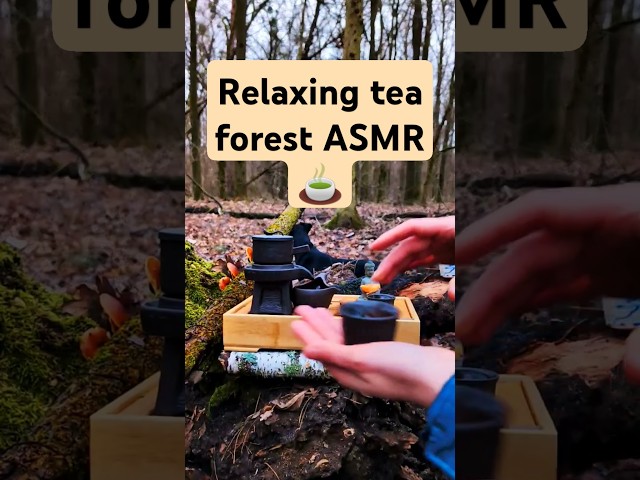 3 shots 🍵 Tea ASMR | tasting,  whispering & ceramic sounds. Soft spoken #asmr #forest #tea #relax