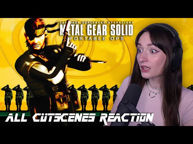 First time watching ALL CUTSCENES from Metal Gear Solid: Portable Ops! | Reaction