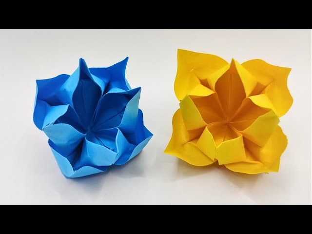 Origami FLOWER tutorial 🌼 How to make a paper flowers 🌻