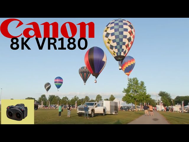 Hot Air Balloons at Flag City Balloonfest 2023 Findlay OH Canon 8K VR180