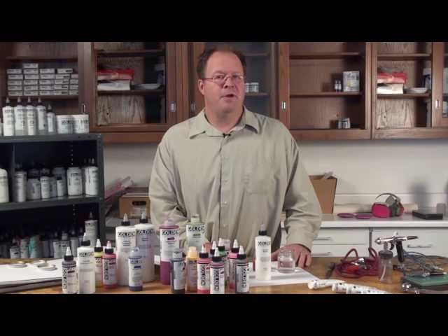 Spraying Acrylic Paints