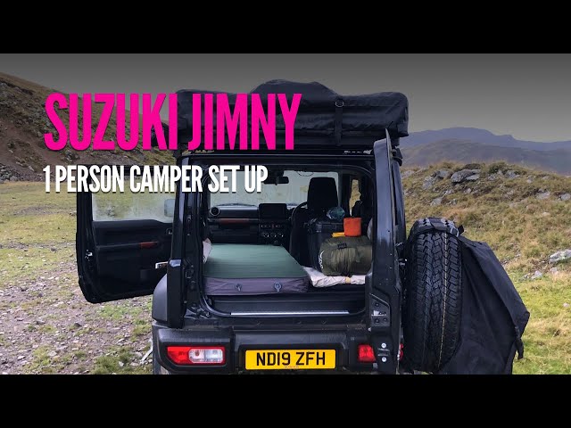 Sleeping in a Suzuki Jimny (1 person)