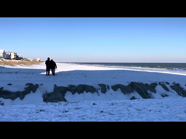 Snow on the Beach