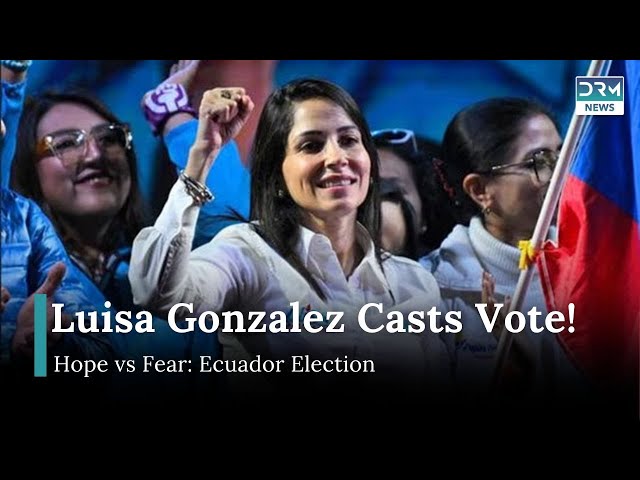 Luisa Gonzalez Leads in Polls Ahead of Ecuador Election | DRM News | AC15