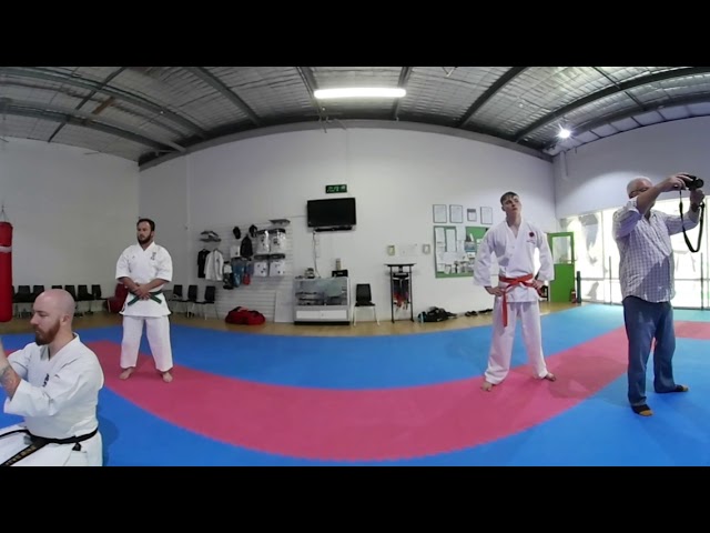 Kyoshi Kurt Graham and Renshi Jason Griffiths at BodySmith dojo, Noarlunga, Adelaide Australia