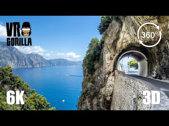 Roadtrip France, Italy & Slovenia in VR - 360 3D 6K Video (short)