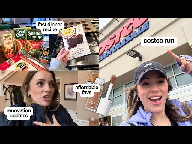 Week in my Life: Home updates, Trying a new hair tool, Drugstore makeup fave, Costco Shop with Us!