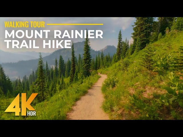 Naches Peak Loop Trail Hike - 4K HDR Virtual Walk in Mt Rainier National Park with Amazing Views