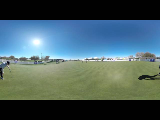 Patrick Rodgers shows how to read a putt in 360