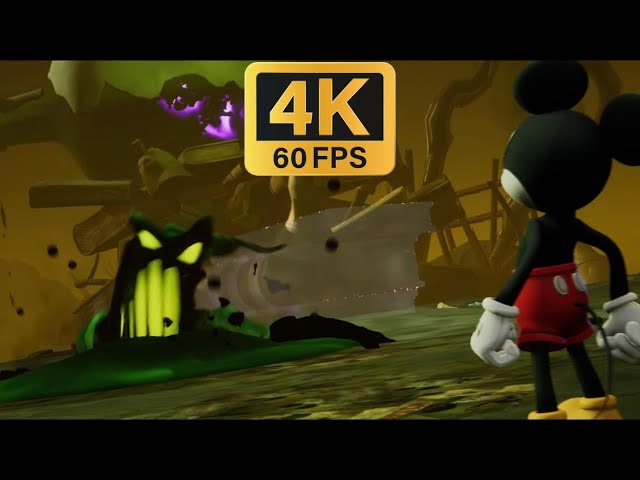 Disney Epic Mickey: Rebrushed - False Shadow Blot Boss (Thinner) (4K 60fps)