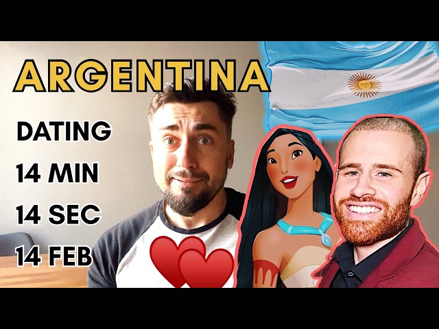 In 14 min 14 sec on Feb 14 talking about Dating in Argentina. Viral & controversial reaction video