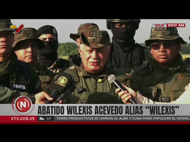 Wilexis Acevedo, alias "Wilexis", fue abatido por el Cicpc, informa Diosdado Cabello