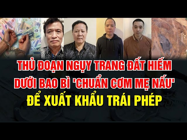 Thủ đoạn ngụy trang đất hiếm dưới bao bì 'chuẩn cơm mẹ nấu' để xuất khẩu trái phép