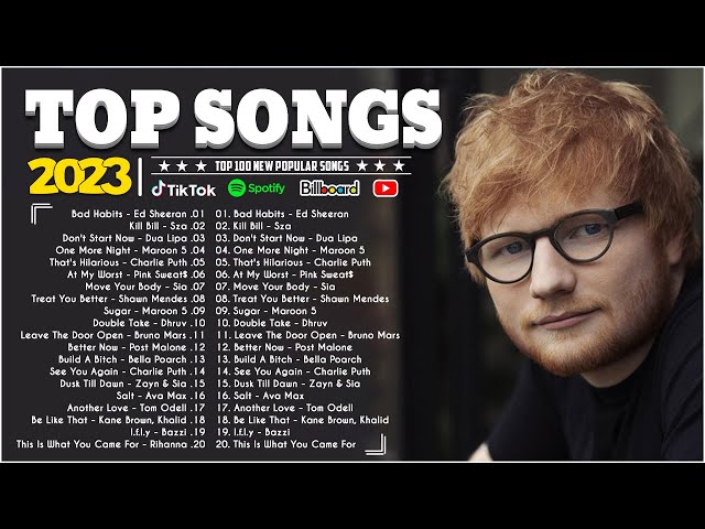 Billboard Hot 50 This Week 🎵 Ed Sheeran, Charlie Puth, Adele, Maroon 5, The Weeknd, Billie Eilish