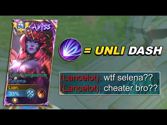 GLOBAL SELENA UNLIMITED DASH IN SOLO RANKED GAME!! TOTALLY INSANE💀 - BEST BUILD SELENA 2025