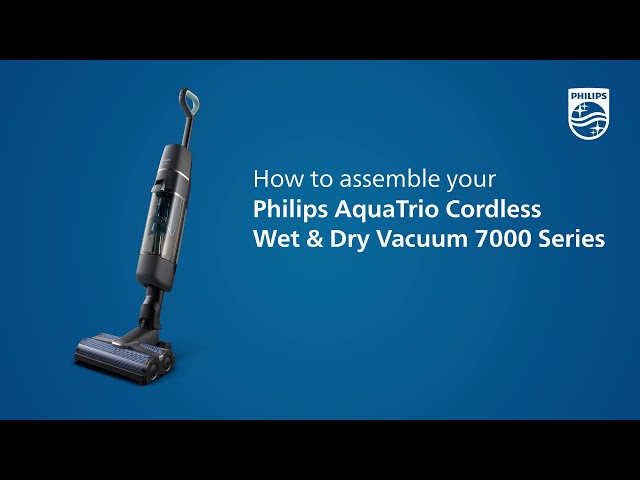 Set up and clean up with your Philips AquaTrio Cordless Wet & Dry Vacuum 7000 Series