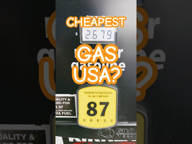 Cheapest gas in USA? Let me know in comments. #automobile #gas #cheapest