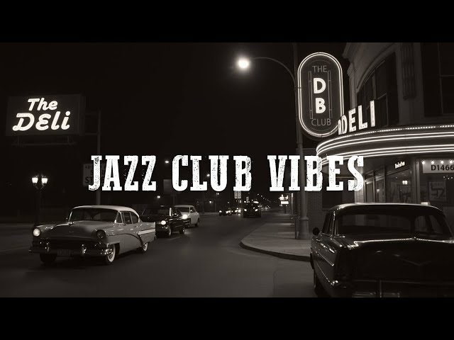 New York Jazz Club Vibes With Old City Street 🎷 Instrumental Jazz For Relaxing ~ Black Coffee Jazz