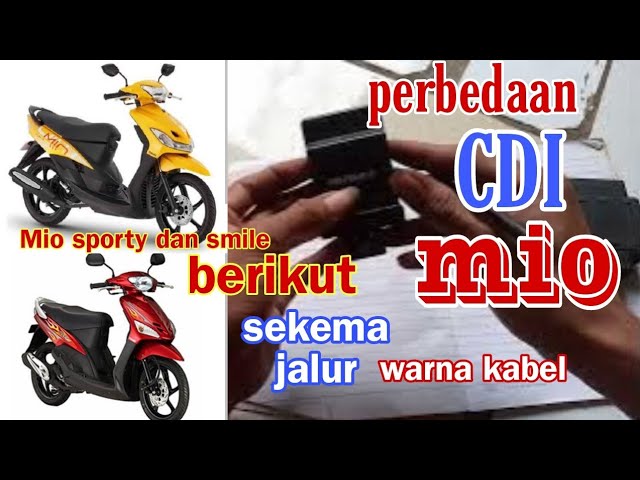 perbedaan CDI Mio sporty dan mio smile || mang mul tips