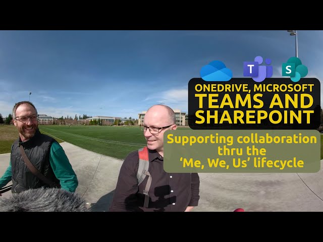 OneDrive, Microsoft Teams and SharePoint - Supporting collaboration thru the ‘Me, We, Us’ lifecycle