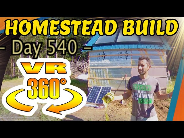 Homestead Building - Finishing Trench Between House and Solar Hot Water Shed