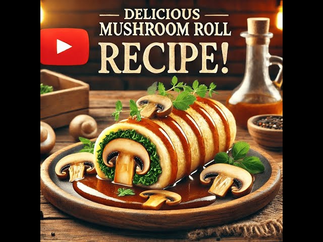 🌯 Soft & Flavourful Mushroom Roll | Easy & Tasty Snack Recipe