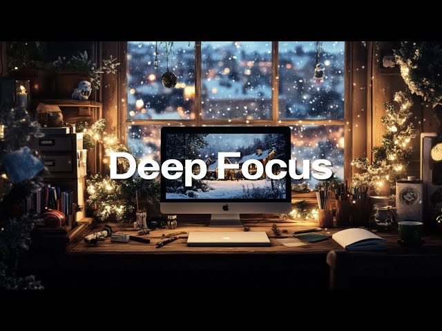 Cozy Christmas 🫚 Winter Lofi Deep Focus Study/Work With Me [chill lo-fi hip hop beats]