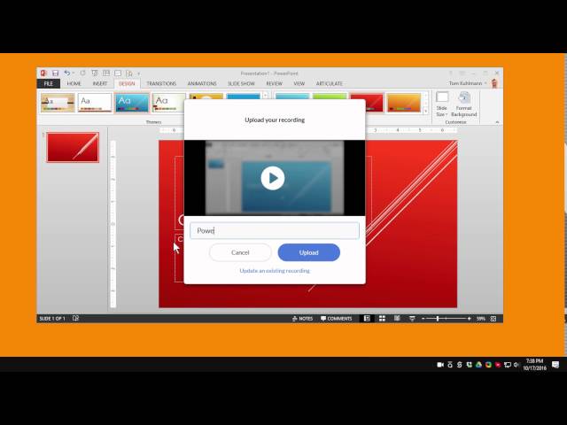 Articulate 360 Tutorial: How to Use Peek to Create Screencasts for Windows