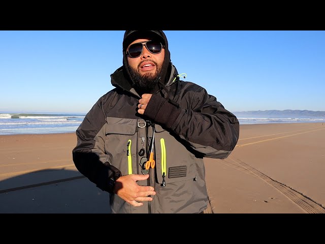 Best Surf Fishing Wading Jacket, PERCH POUCH UPDATE and Santiam Rod Review