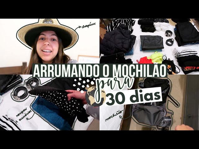 #0 30 DIAS PELOS 🇺🇸: Arrume comigo: mochilão para 30 dias de viagem | Mariany Viaja