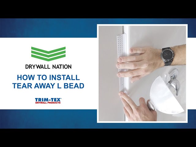 Drywall Nation - How to Use Trim-Tex Tear Away L Bead