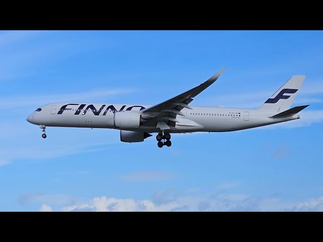 A350 Finnair Landing & Take off in Hamburg | 4K