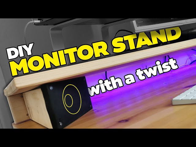 I Built an EPIC DIY Monitor Stand using only scrap wood!