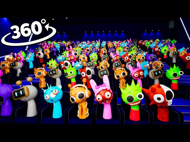 Incredibox Sprunki Phase 2 Sinner Edition  360° VR: CINEMA HALL 3D VR Animation New version