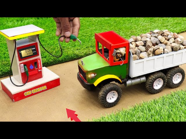 Diy diorama making mini motor water pump science project @SanCreator1