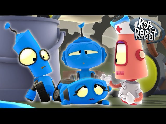 Robots Get Blue Space Flu 🤒| Rob the Robot FULL EPISODE | Rob the Robot & Friends - Funny Kids TV