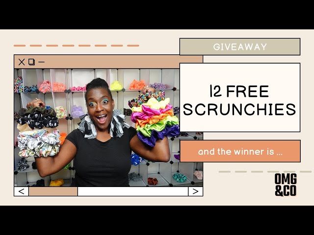 Dozen Scrunchies Giveaway | YouTube Giveaway | Scrunchie Business |XXL Scrunchies