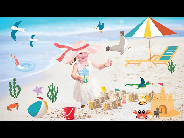 Beach Adventure for Kids! Sandcastles, Rock Pools & Ocean Animals