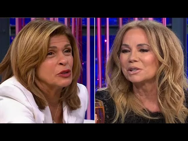 Kathie Lee Gifford surprises Hoda Kotb on her last day at Today with a giant glass of wine.