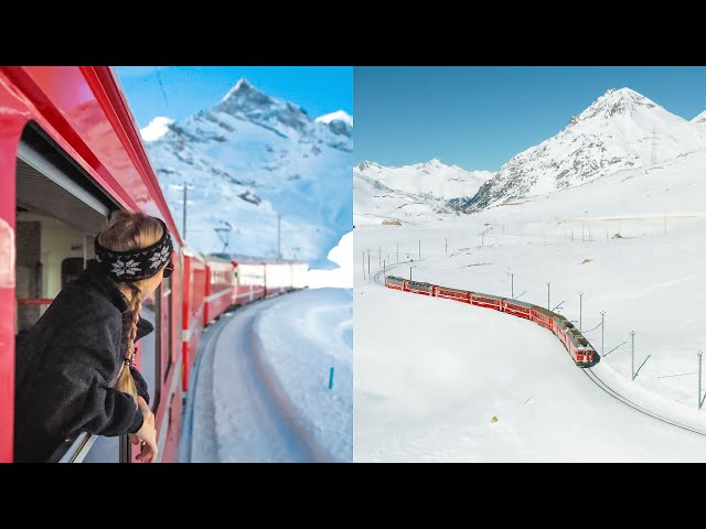 World's most scenic train ride? The Bernina Express in Switzerland